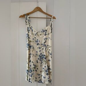Reformation Blue Floral Dress